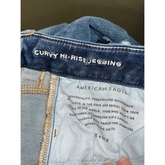 American Eagle Women's Jeans Size 6 Curvy High Rise Jeggings‎ - Picture 8 of 10